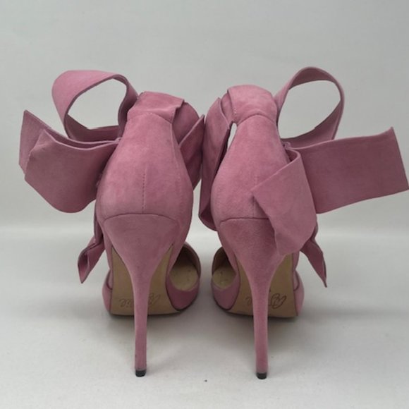 Aminah Abdul Jillil Womens Bow Pump Pink High Heel Shoe - Picture 2 of 5